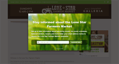 Desktop Screenshot of lonestarfarmersmarket.com
