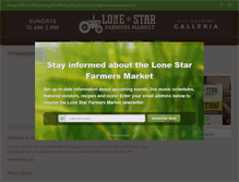 Tablet Screenshot of lonestarfarmersmarket.com